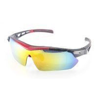 Kính Thể Thao 5 Tròng Mắt Panlees SP017 Đỏ Đen - Có Tròng Gắn Cận Viễn Loạn - ProSwim.vn