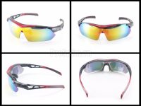 Kính Thể Thao 5 Tròng Mắt Panlees SP017 Đỏ Đen - Có Tròng Gắn Cận Viễn Loạn - ProSwim.vn